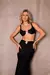 Saia Midi Franzida Sol - Black - Atacado Store Guette