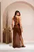 Vestido Tule Dotella- Marrom - Atacado Store Guette