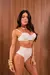 Biquini meia Taça Hot Pant - Branco com Fio Gold