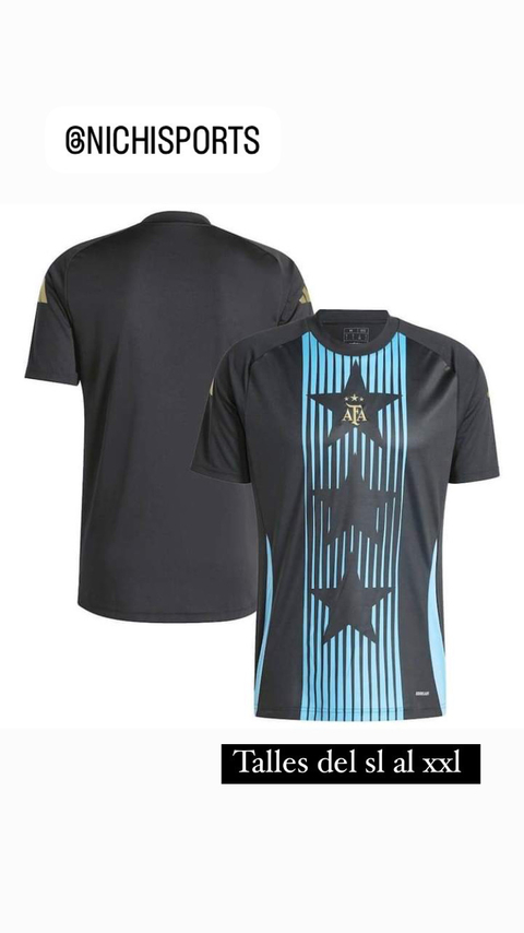 Camiseta ARGENTINA 2024 NEGRA - HOTSALE
