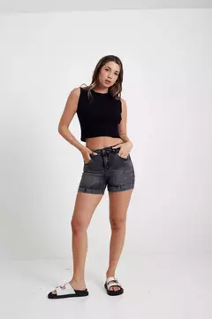 RT. LESLI | SHORT GRIS NEVADO ELASTIZADO - comprar online
