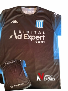 Camiseta de futbol RACING NEGRA -OFF%