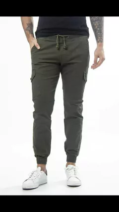 H Pantalones jogger de gabardina elastizada PREMIUM - comprar online