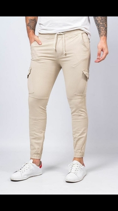 H Pantalones jogger de gabardina elastizada PREMIUM - MINORISTA en internet