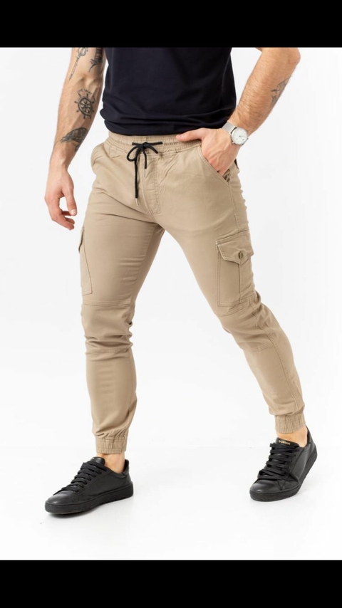 H Pantalones jogger de gabardina elastizada PREMIUM