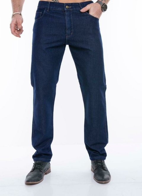 H Pantalón clásico rígido recto CELESTE