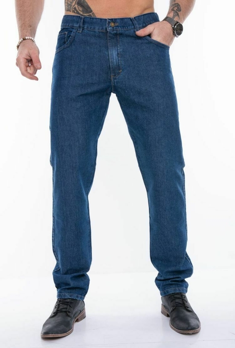 H Pantalón clásico rígido recto CELESTE claro