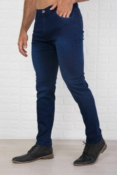 H Jean semi chupin AZUL LOCALIZADO NICO -MINORISTA - comprar online