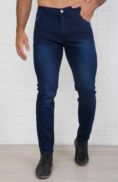 H Jean semi chupin AZUL LOCALIZADO NICO -MINORISTA