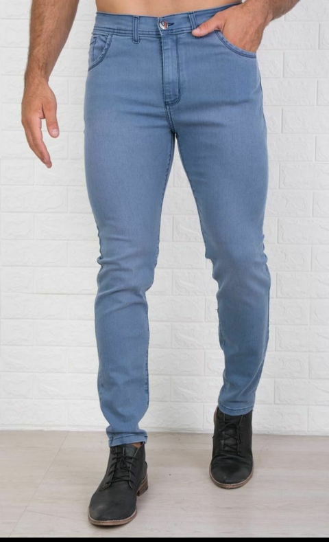 H Jean semi chupin CELESTE OSCURO NICO