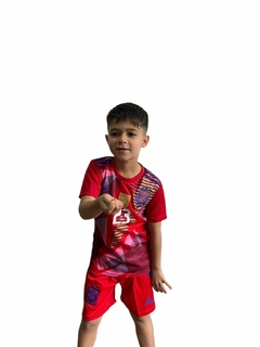 CAMISETA INFANTIL DIBU ROJA OFF% en internet
