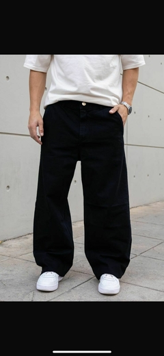 Pantalon de jean negro BAGGY - comprar online