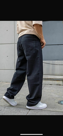 Pantalon de jean negro BAGGY -MINORISTA - comprar online