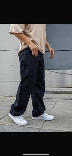 Pantalon de jean negro BAGGY -MINORISTA en internet