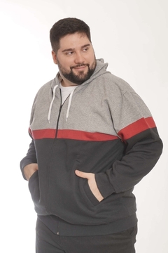 Campera frizada combinada art 4536 - MINORISTA en internet