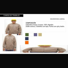 CAMISA DE TRABAJO GUSTAVO - tienda online
