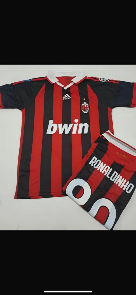 Camiseta RETRO MILAN RONALDINHO - - comprar online