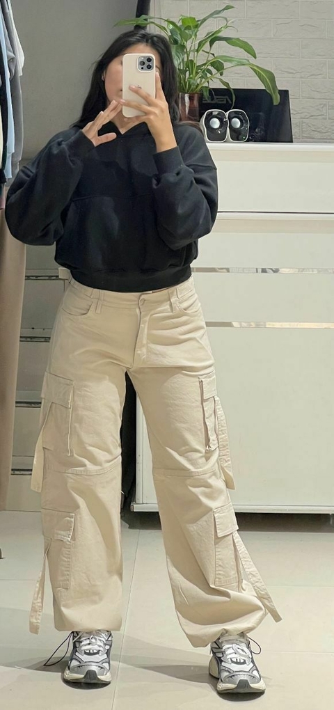 Doble cargo Gabardina elasticada