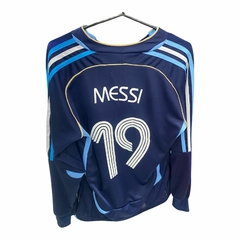 Camiseta de futbol RETRO ARGENTINA MESSI manga LARGA - comprar online