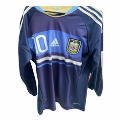 Camiseta de futbol RETRO ARGENTINA MESSI Manga larga - comprar online