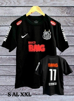 Camiseta RETRO SANTOS Neymar NEGRO - comprar online