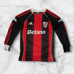 Camiseta de futbol RIVER Manga larga NEGRO - comprar online