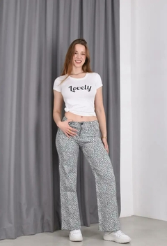 ART. JULIET | WIDE LEG ANIMAL PRINT WHITE -MINORISTA - comprar online