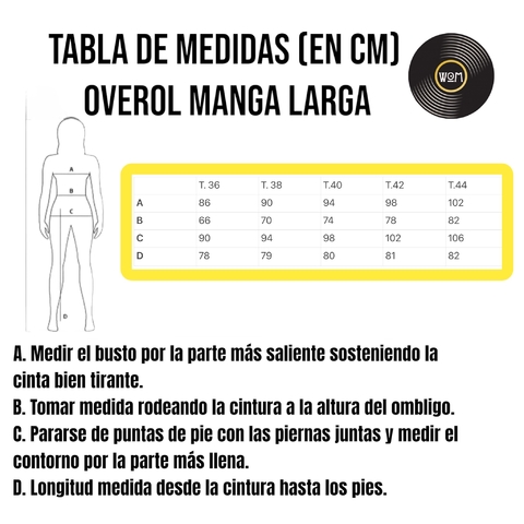 OVEROL STONE manga larga