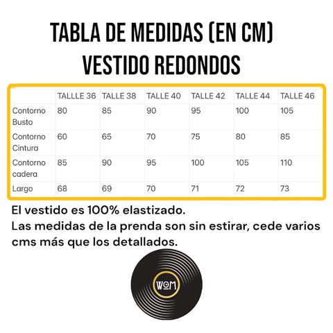 VESTIDO REDONDOS