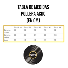 POLLERA AC/DC - W.O.M Music Brand