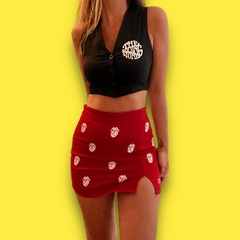 POLLERA HACKNEY DIAMONDS ROJA - W.O.M Music Brand