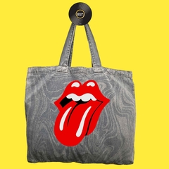 DENIM STONES TOTE BAG grande