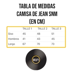 CAMISA DE JEAN SNM - W.O.M Music Brand