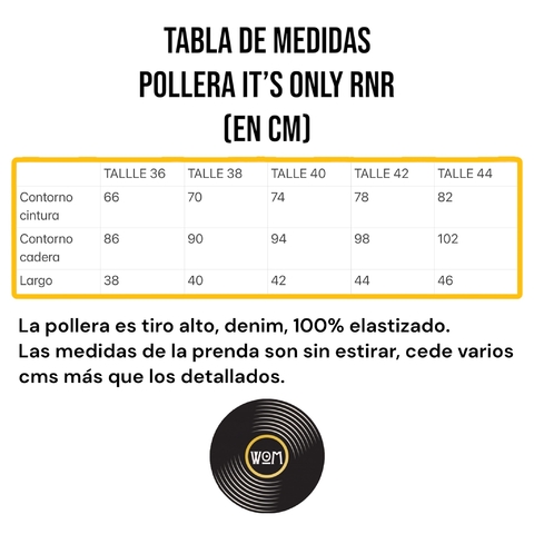 POLLERA IT’S ONLY RNR