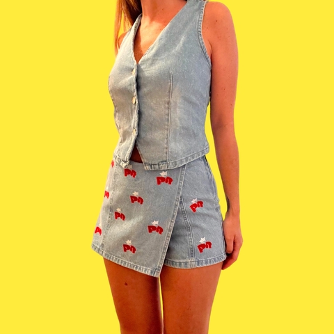 SHORT POLLERA REDONDOS