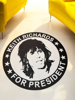 ALFOMBRA KEITH RICHARDS FOR PRESIDENT - comprar online