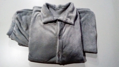 Pijama de Inverno Thamawey Aberto Masculino Cinza