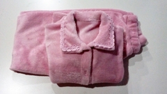 Pijama de Inverno Thamawey Aberto Feminino Fleece Rosa na internet