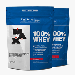 Whey Protein 100% Max Titanium - Refil 900g
