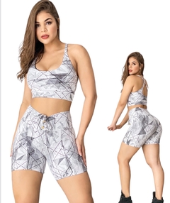 Conjunto jaquard meia