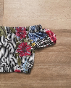 Top Floral Stripe - ShoptopMia