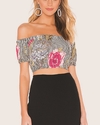 Top Floral Stripe