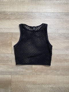 Top Black Stretchy Fisnet