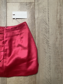 Pollera Skort Pink Satin