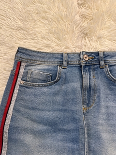 Pollera Jean & Stripe - tienda online