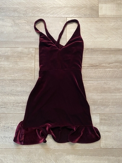 Vestido Velvet Marsala - comprar online