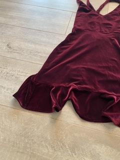 Vestido Velvet Marsala en internet