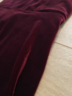 Vestido Velvet Marsala