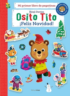 OSITO TITO FELIZ NAVIDAD PEGATINAS