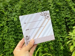 050 - Cartão com Bolso para Biscoito Bolacha Cookie Páscoa 11,5 x 11,5 cm Personalizado na internet